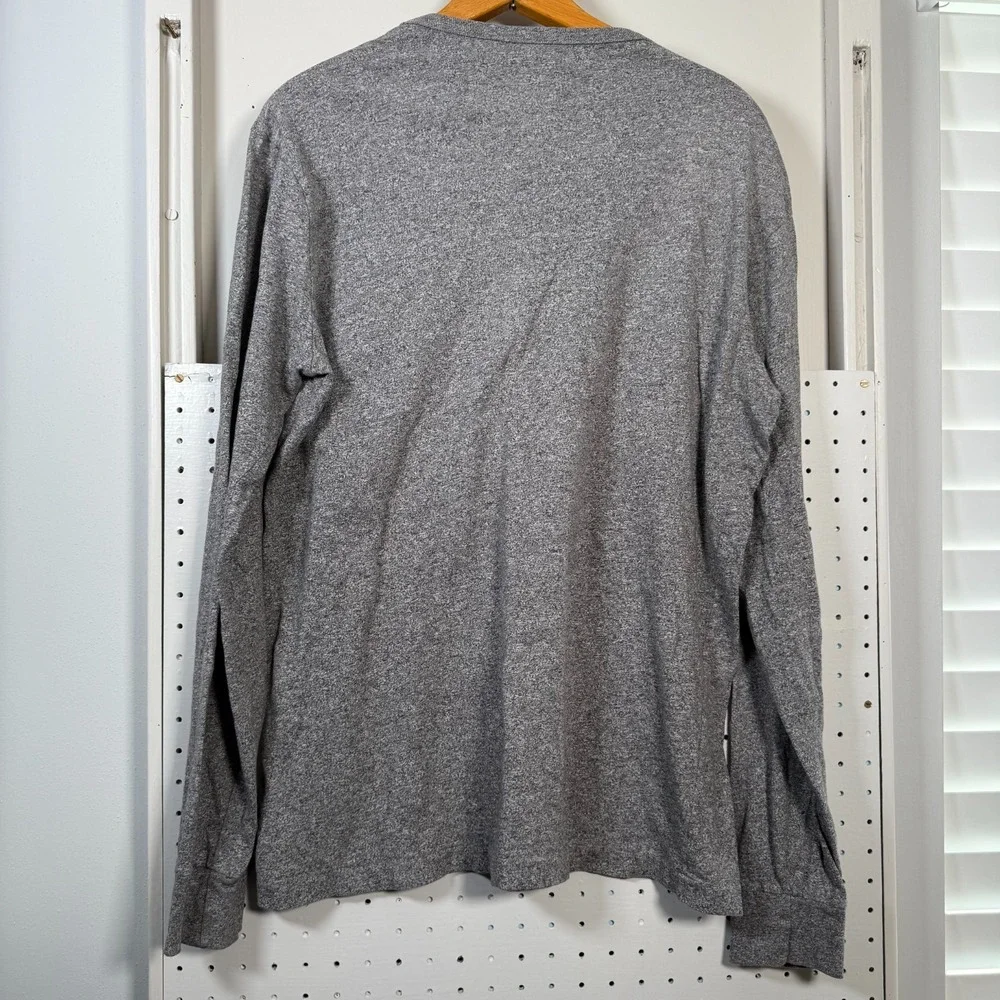 Polo Ralph lauren Football Shirt‎ Men's Medium Gray Crew Neck Graphic Print